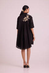 Black Mimi - Framed Shirt Dress - Shirt Dress - Mizyana