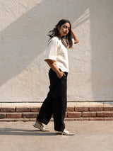 Black Pants - Trousers - Mizyana
