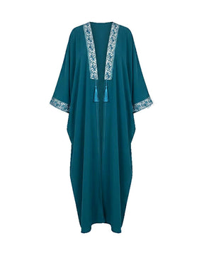 Bloom Floral Braid Abaya - Abaya - Mizyana