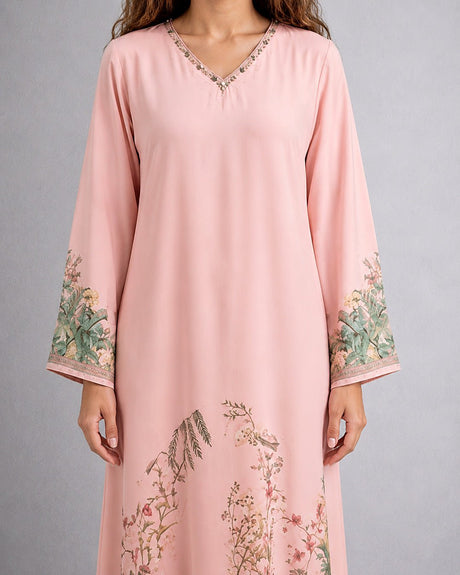 Blossom Digital Print Cotton Jalabiya - Jalabiya - Mizyana