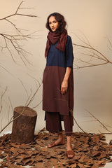 Blue & Brown Dual Ruka Set (2 PCS) - Two-Piece Set - Mizyana