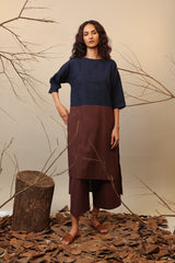Blue & Brown Dual Ruka Set (2 PCS) - Two-Piece Set - Mizyana
