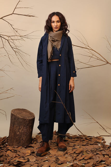 Blue Cali Trench Jacket - Jacket - Mizyana