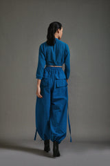Blue Safari Crop Top - Shirt - Mizyana
