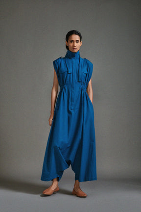Blue Safari Sphara Jumpsuit - Jumpsuit - Mizyana