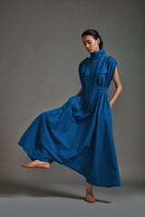 Blue Safari Sphara Jumpsuit - Jumpsuit - Mizyana