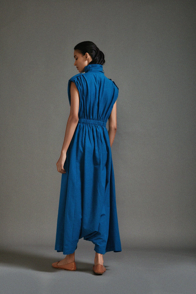 Blue Safari Sphara Jumpsuit - Jumpsuit - Mizyana
