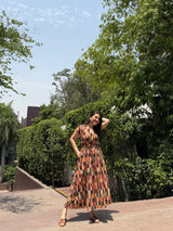 Bonita Dress in Camino print - Dress - Mizyana