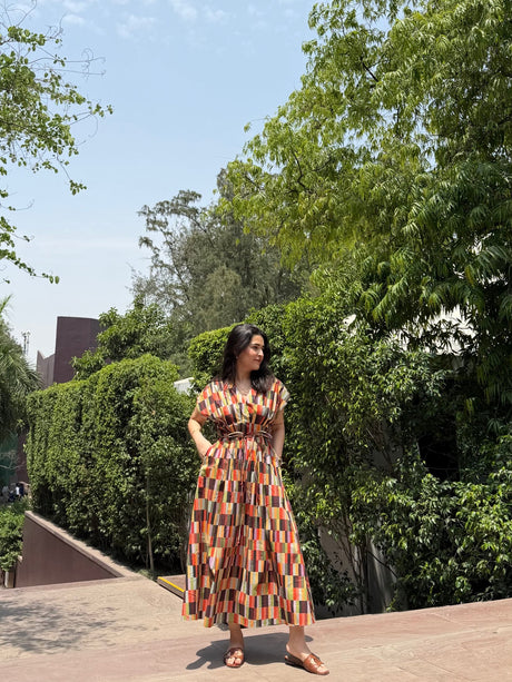 Bonita Dress in Camino print - Dress - Mizyana