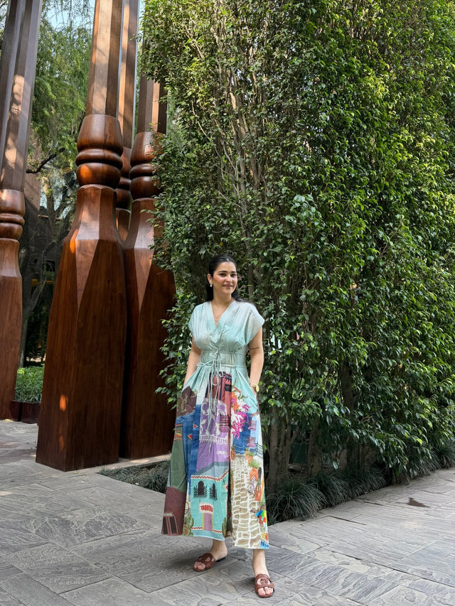 Bonita Dress in Casa Parade print - Dress - Mizyana