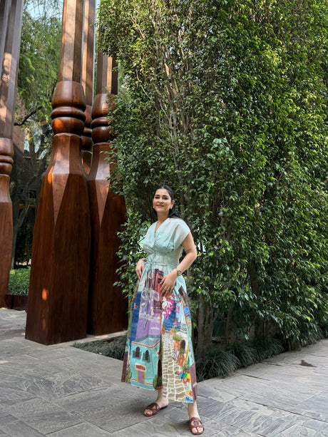 Bonita Dress in Casa Parade print - Dress - Mizyana