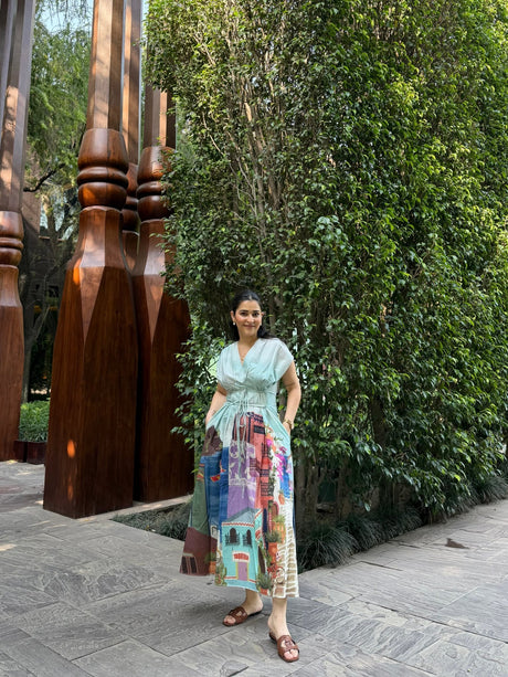Bonita Dress in Casa Parade print - Dress - Mizyana