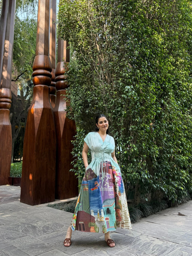 Bonita Dress in Casa Parade print - Dress - Mizyana