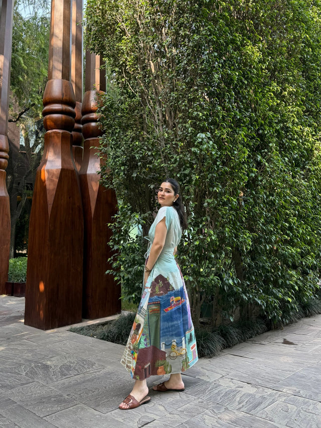 Bonita Dress in Casa Parade print - Dress - Mizyana