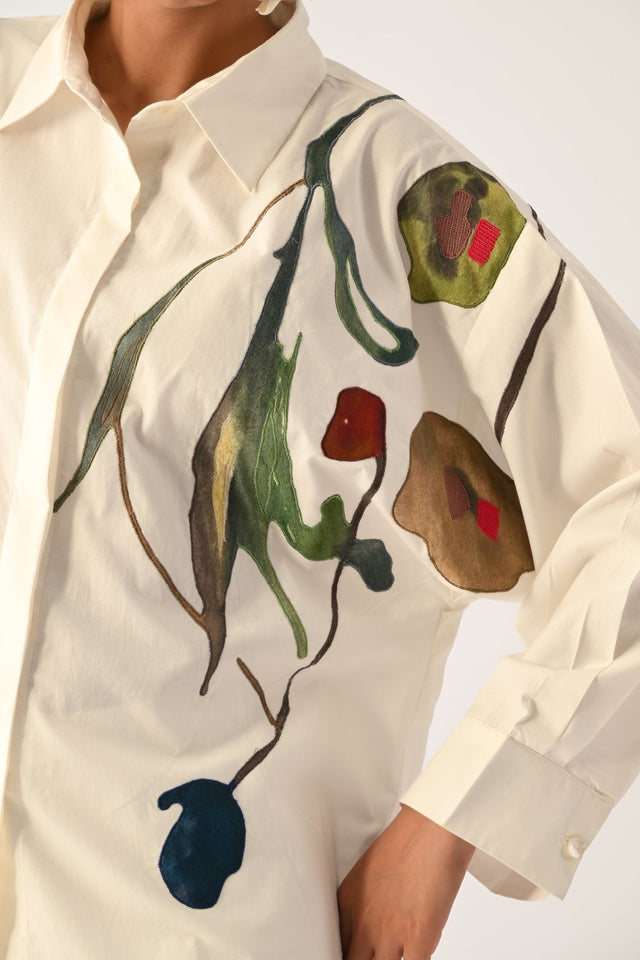 Botanica IVORY Sky Appliqu√© Shirt - Shirt - Mizyana