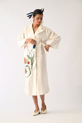 Botanica IVORY Wrap Appliqu√© Dress - Dress - Mizyana