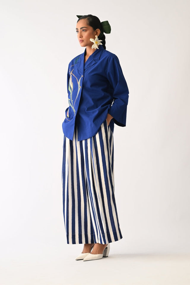 Botanica-Revolt RB Psyflora Appliqu√© Shirt Set - Two-Piece Set - Mizyana