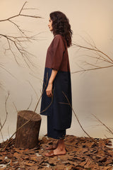 Brown & Blue Dual Ruka Set (2 PCS) - Two-Piece Set - Mizyana