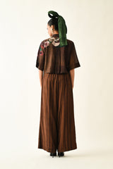 BROWN Stripes PP Pant - Trousers - Mizyana