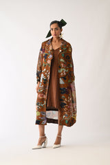 Brown Stripes Slip Dress - Dress - Mizyana