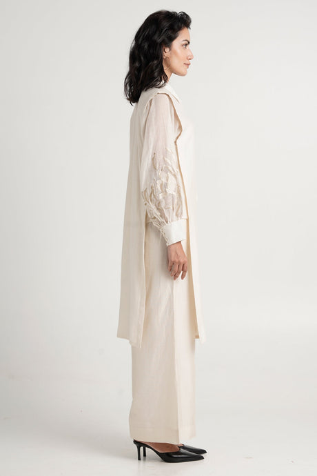 Buckler - Ivory Hostess Kurta Set - Two-Piece Set - Mizyana