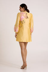 Butter Yellow Nidam - In-Bloom Short Dress - Dress - Mizyana