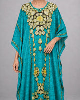 Camellia Floral Print Kaftan - Kaftan - Mizyana