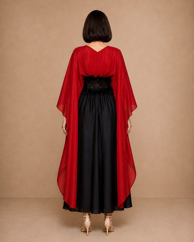 Cape Layered Kaftan - Kaftan - Mizyana
