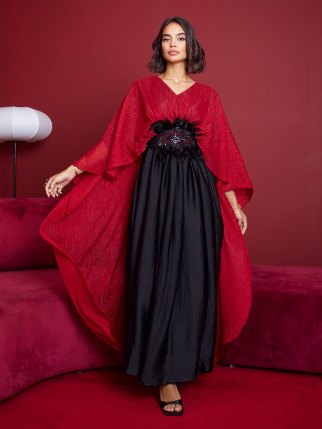 Cape layered Kaftan - Kaftan - Mizyana