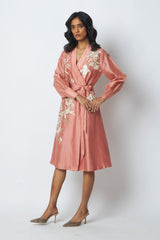 Carmen - Modest Wrap Midi Dress - Dress - Mizyana