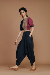 Charcoal Balloon Pants - Trousers - Mizyana