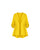 Chatri Hooded Cotton Jacket in yellow with drawstring waist, flat front view