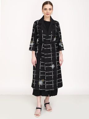 Checks & Roses Jacket - Jacket - Mizyana