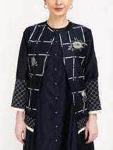 Checks & Roses Short Jacket - Jacket - Mizyana