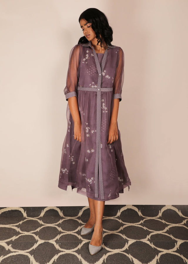Cherry Blossom Double Layer Dress - Dress - Mizyana