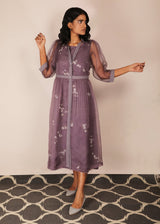 Cherry Blossom Double Layer Dress - Dress - Mizyana