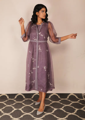 Cherry Blossom Double Layer Dress - Dress - Mizyana