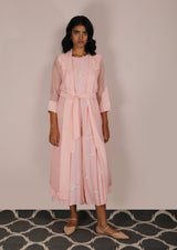 Cherry Blossom Jumpsuit With Jacket Set - Two-Piece Set - Mizyana