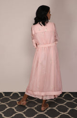Cherry Blossom Jumpsuit With Jacket Set - Two-Piece Set - Mizyana