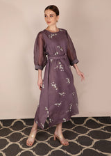 Cherry Blossom Lavender Dress - Dress - Mizyana