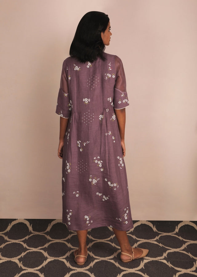 Cherry Blossom Lavender Dress - Dress - Mizyana
