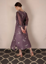 Cherry Blossom Lavender Dress - Dress - Mizyana