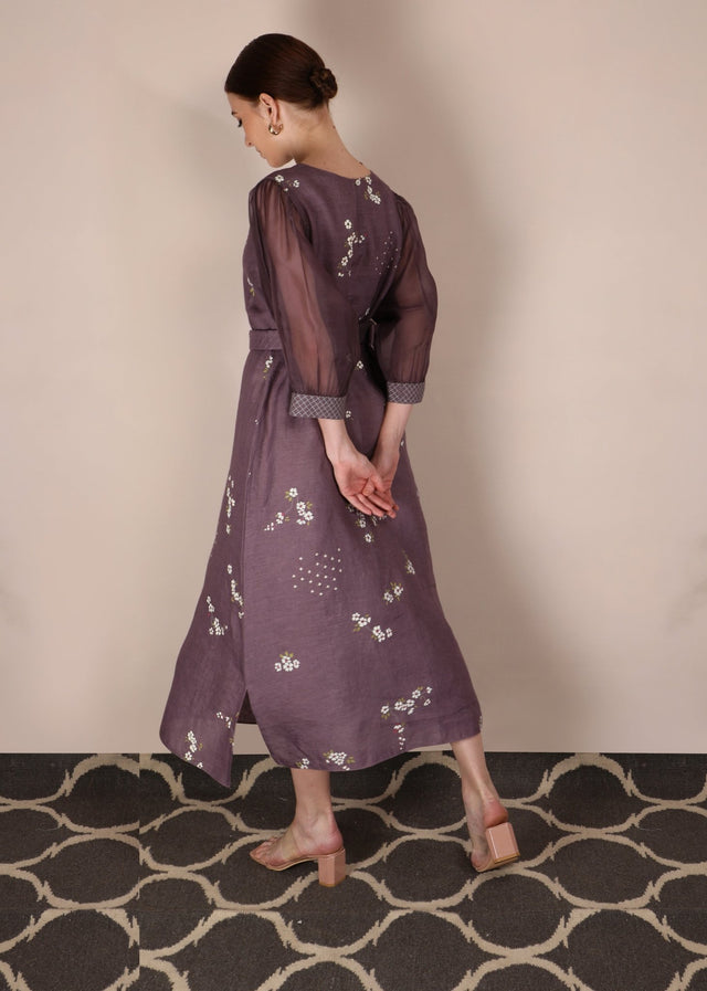 Cherry Blossom Lavender Dress - Dress - Mizyana
