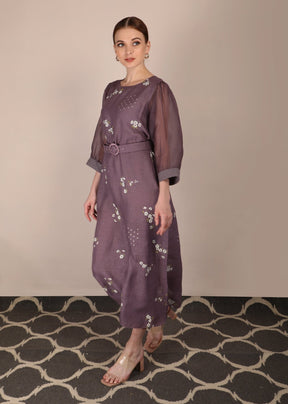 Cherry Blossom Lavender Dress - Dress - Mizyana