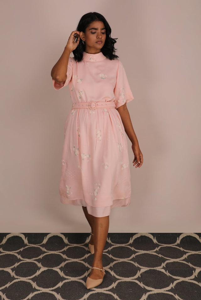 Cherry Blossom Print Dress - Dress - Mizyana