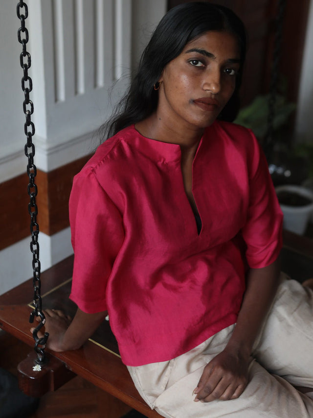 Claret Top - Shirt - Mizyana