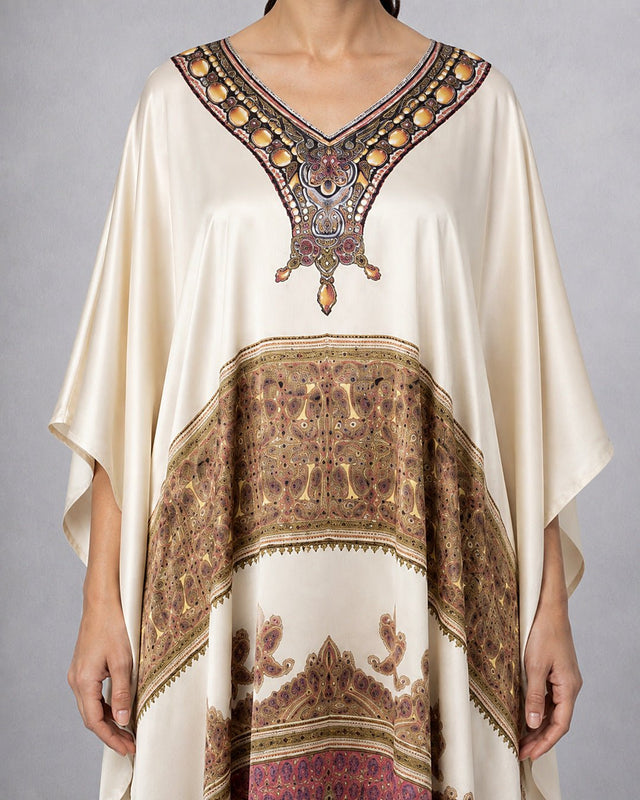 Classic Paisley Print Kaftan - Kaftan - Mizyana