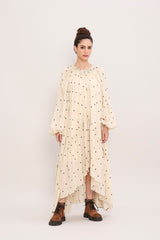 Coco Cream Heart Moss Frill Dress - Dress - Mizyana