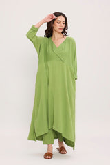 Coco Green Kaftan Tunic - Dress - Mizyana