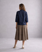 Collar Cotton Crop Top - Blouse - Mizyana